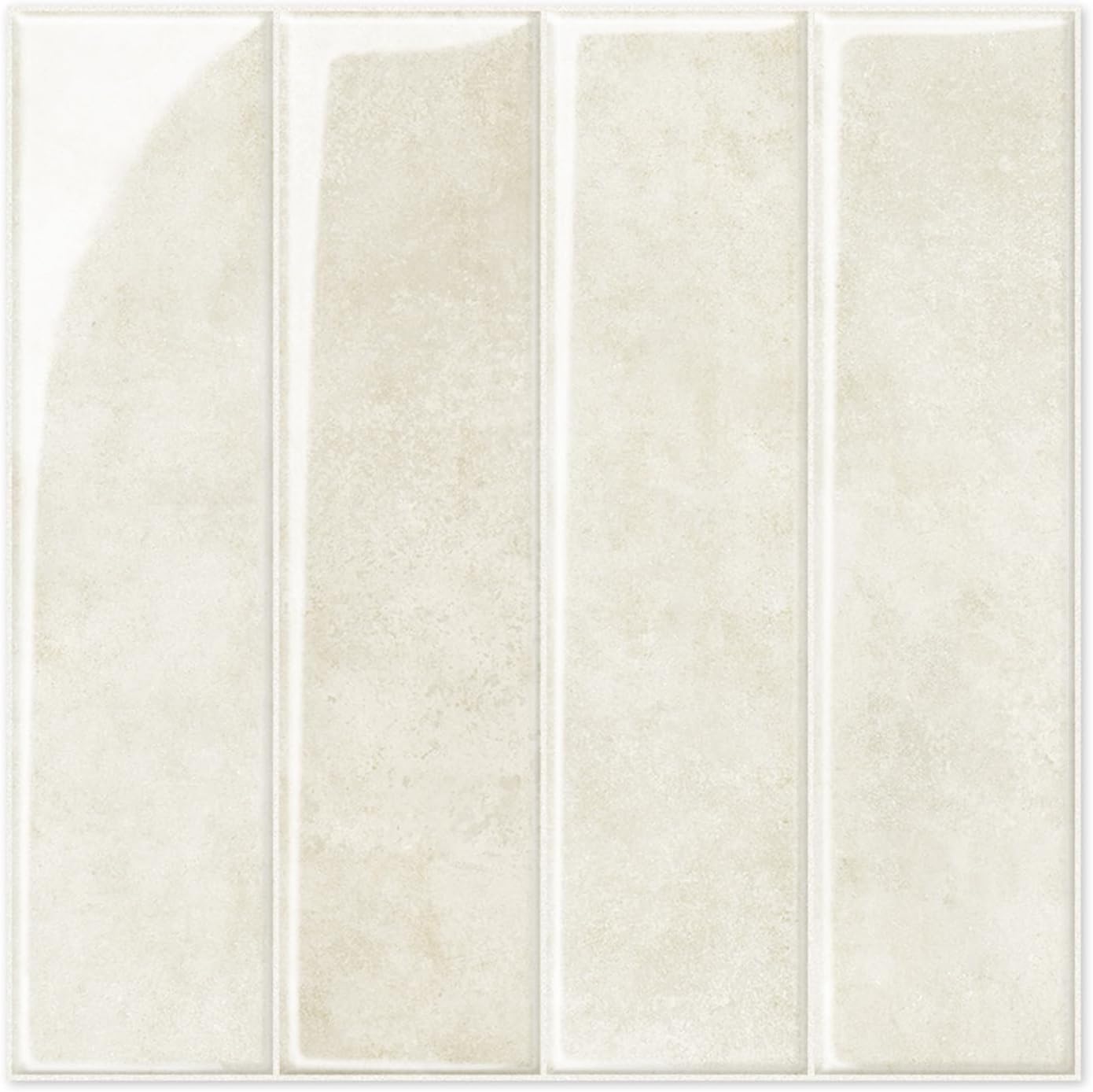 Alwayspon 10 Sheets 12x12inch Beige 3D Vinyl Backsplash Tiles, Self-Adhesive Peel and Stick Wall Tile Stickers Stick on Subway Tiles for Kitchen Bathroom Wall
