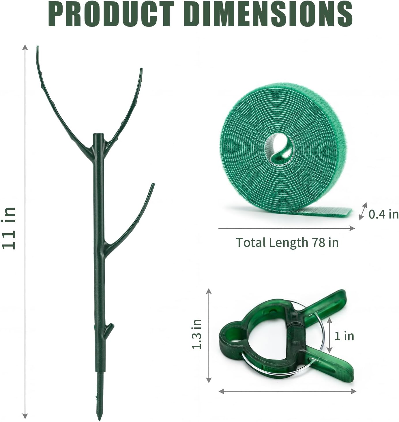 6 Pack Stackable Monstera Plant Support Stakes, Plant Stakes for Indoor Plants & Outdoor Use, Pothos Plant Climber Support for Monstera, Philodendron, Climbing and Potted Plants