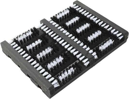 Boot Scraper Brush for Outdoor Steps – Gray Mat with Bristles for Effective Cleaning of Mud, Dirt, Grass, and Snow – Ideal for Entryways and Doorsteps
