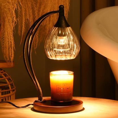 Candle Warmer Lamp with Timer Dimmer - Electric Light Wax Warmer for Jar Candles - Lamp with 2 Bulbs, Unique Birthday Gifts for Women Mom House Warming Gifts New Home Decor