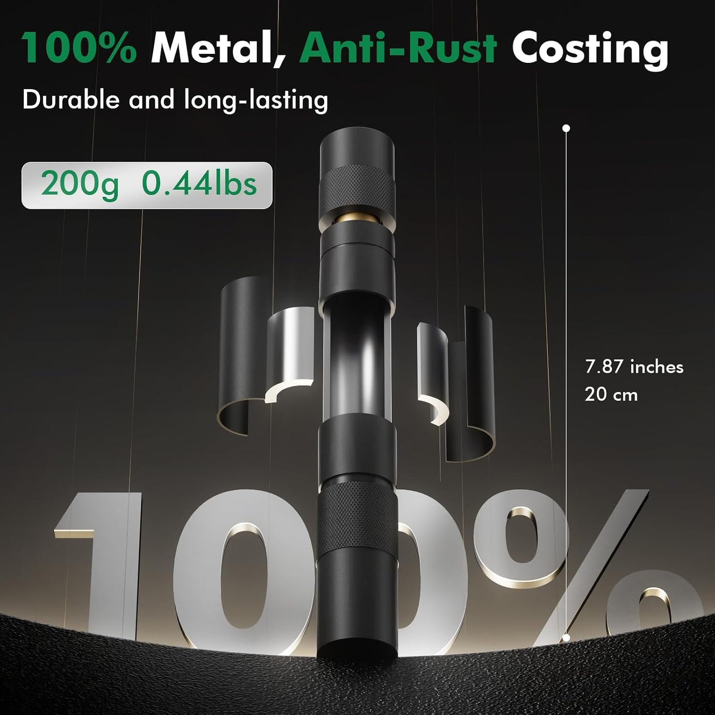 RESTMO Water Hose Nozzle, Heavy Duty Garden Hose Sprayer Nozzle for Outdoor | Metal Hose Nozzle, Anti-Rust Coating, Leak-proof, Adjustable 3 Spray Patterns, Ideal for Patios & Floors & Cars, Black