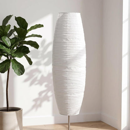 SHINEOFI Paper Lamp Shade Floor Lamp Shade Foldable Floor Lampshade Replacement for Bedroom Light Accessory Home Hotel Bedside Desk