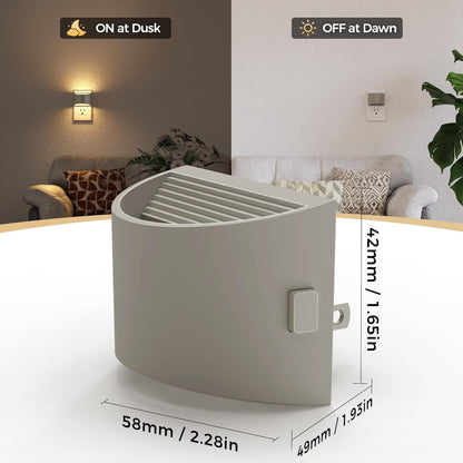 DORESshop LED Night Light[2 Pack], Night Lights Plug into Wall, 3 Level Brightness Adjustable Plug in Night Light, Dusk to Dawn Sensor, Nightlights for Adults, Bedroom, Bathroom, Hallway, 3000K