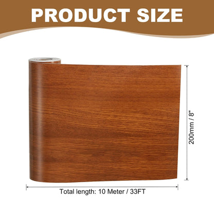 PATIKIL Self Adhesive Wood Grain Repair Tape 33'x 3", Multi-Use Realistic Wood Grain Repair Patch for Furniture Floor Door Table Chair Windows Handicraft DIY, Yellow Teak