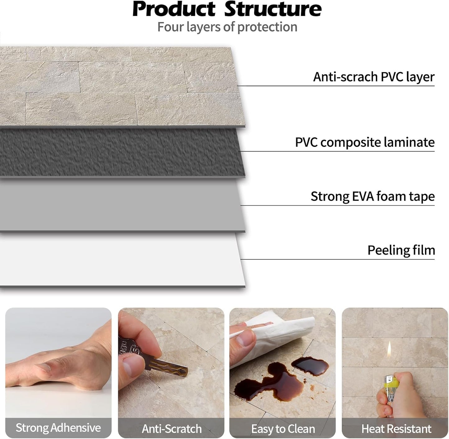 2026 New Upgrade Peel and Stick Backsplash Tile, Peel and Stick 11.34" X 11.57" Wall Tile for Kitchen, Bathroom, Fireplace, Laundry (Beige Ecru, 10 Packs)