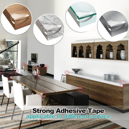 Edge Protector Baby Proofing Corner Protectors Silicone Desk Edge Cushion Child Safety Edge Covers Bumper for Table, Cabinets, Crib, 13ft x 1.2 Inch Edge Protector Strip with 4 Pack Corner Guards