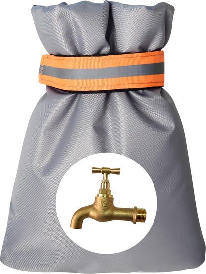 Outdoor Winter Faucet Hose bib Wall Taps Ouside Covers - 8.3”H x 6.7”W, Waterproof & Frost-Free for Winter Freeze Protection, Black, Gray (Gray, 2pcs)