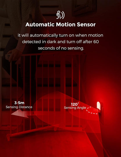 L LOHAS LED Motion Sensor Night Light, 2Pack, Motion Activated Night Light, Night Lights Plug into Wall Motion Sensor, 3000K Warm White, Adjustable Brightness 30/60LM, for Kids Adults Bathroom Bedroom
