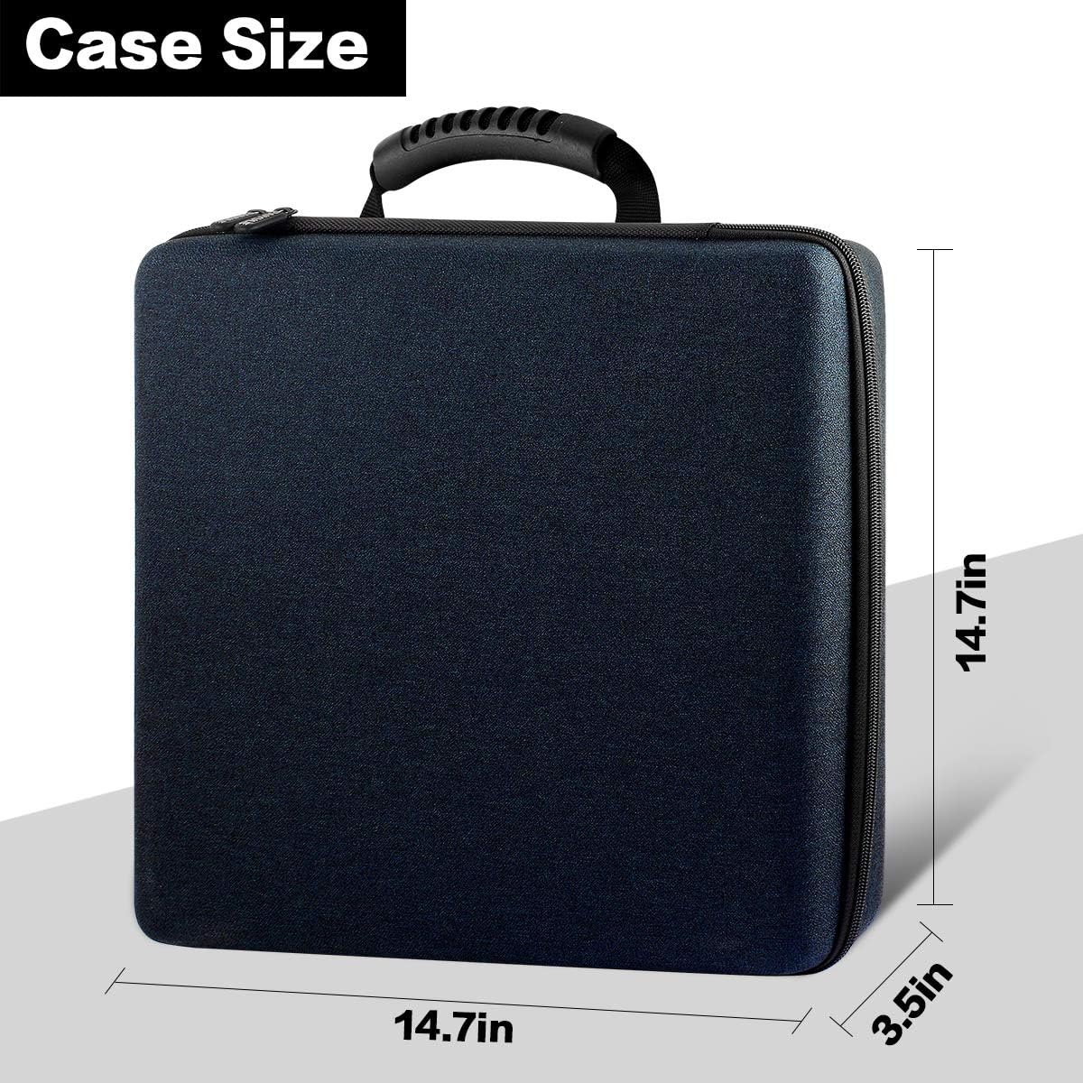 Comecase Battery Storage Case with Tester, Holds 148+ AA AAA C D 9V, Black | Hard-Shell Design, Carry Handle and Custom Foam Slots Keep Batteries Visible, Separated and Ready for Home, Garage or Office