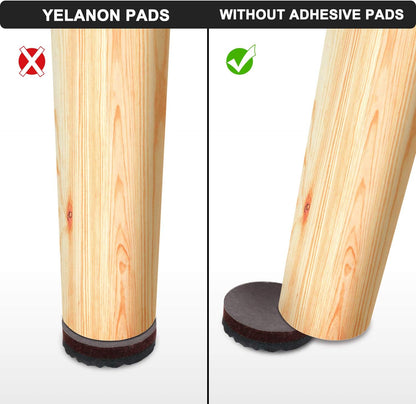 Yelanon Non Slip Furniture Pads -12pcs 4" Furniture Grippers Hardwood Floors, Non Skid for Furniture Legs,Self Adhesive Rubber Feet, Anti Slide Furniture Floors Protectors for Keep Couch Stoppers