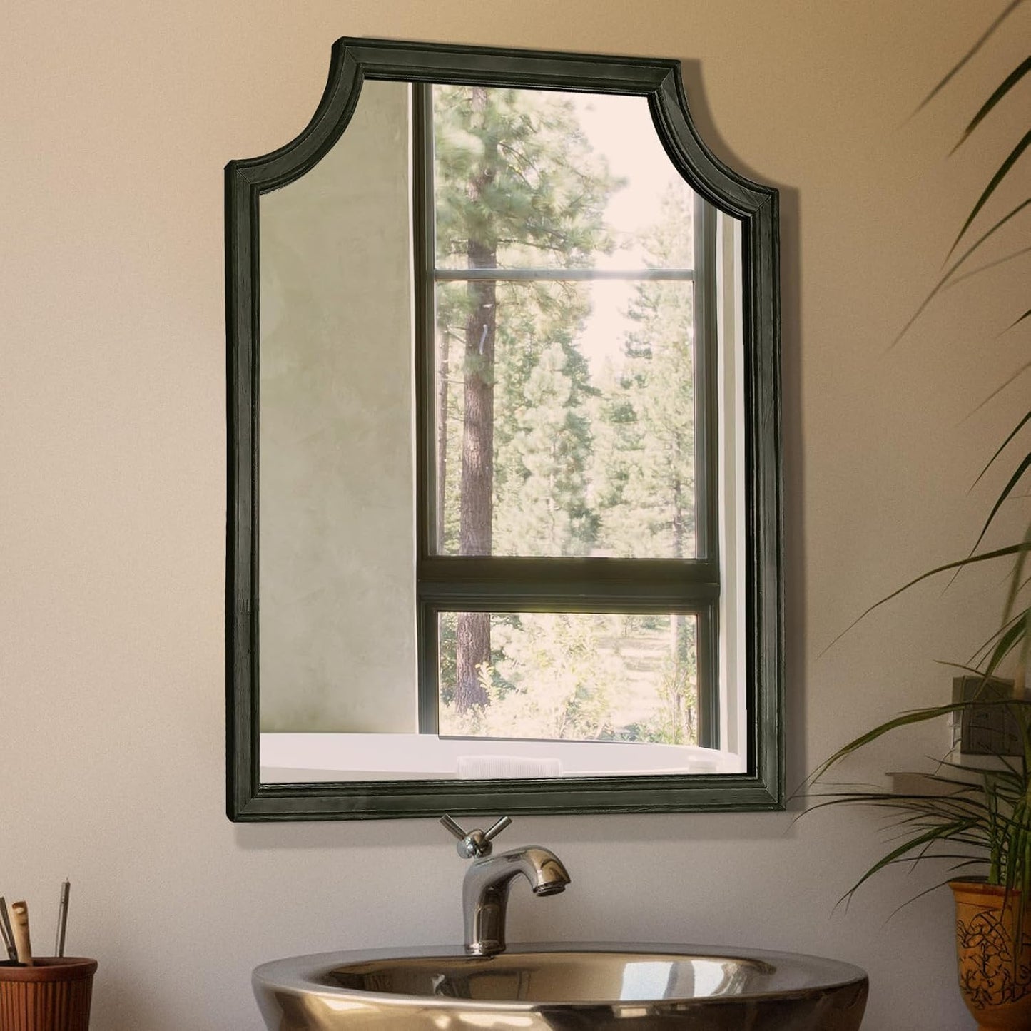 WallBeyond Full Length Mirror Wall Mounted 65"x22", Rustic Wooden Frame Floor Mirror, Large Full Body Mirror for Bedroom, Leaning or Hanging Against Wall, Natural