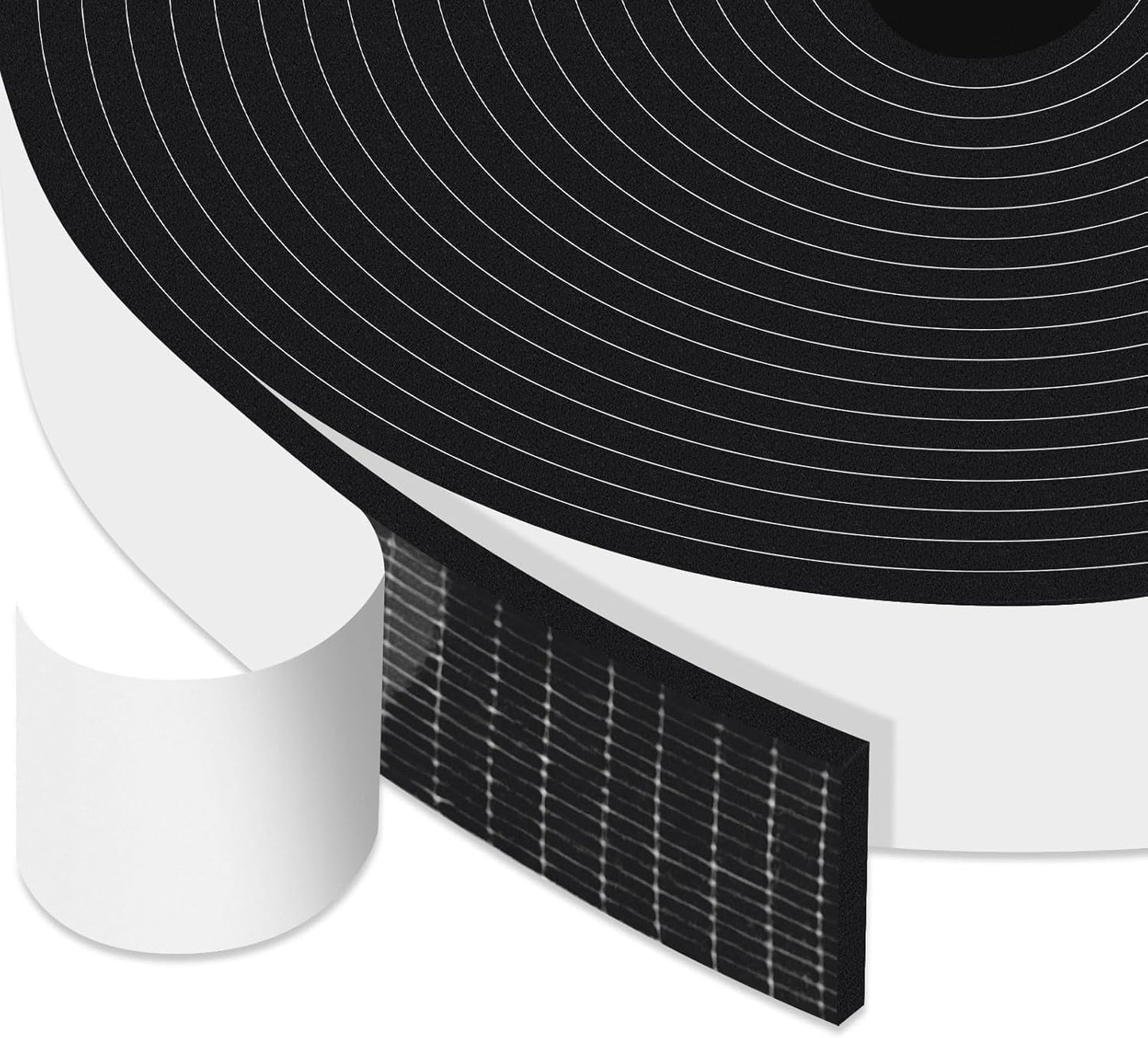 Strong Adhesive Weather Stripping, High Density Weatherproof Weather Stripping Door Seal Strip for Sliding Door, Windows,Noise-Reduction Foam Sealing Strip, White(1/2 in x 1/4 in x 13Ft) - Colors A