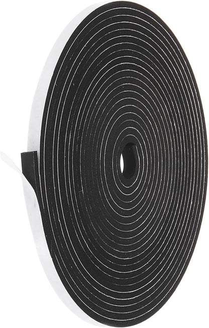 PATIKIL Weather Stripping Door Seal Strip, 3/8 Inch x 1/4 Inch x 32 Ft Self Adhesive Soundproof High Density Foam Tape Insulation for Door Window Air Conditioning, White - Colors A