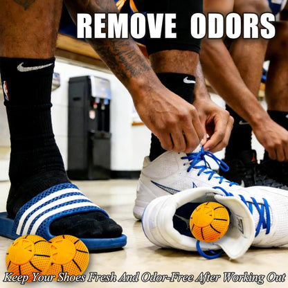 Shoe Deodorizer Balls, Professional Shoe Balls Odor Eliminator, 6pcs Sneaker Balls Deodorizer Strong for Smell Freshener Shoes Boots Wardrobe Bags