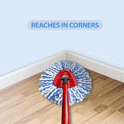 2-Tank Spin Mop Replacement Head, 3 Pack Mop Head Replacement, Microfiber, Machine Washable, Easy to Replace and Deep Cleaning