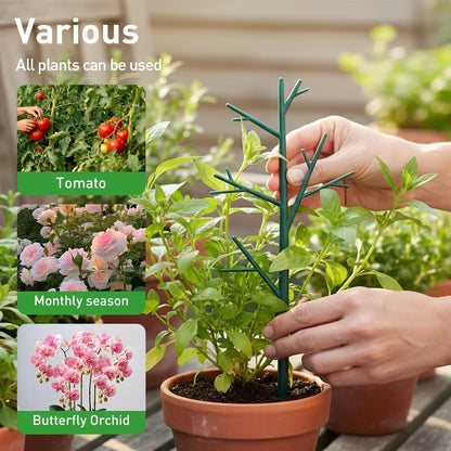 6 Pack Stackable Monstera Plant Support Stakes, Garden Plant Stakes for Indoor and Outdoor Plants, Moss Poles Holder Stick Monstera Plant Stem Supports Structures for Climbing Potted Plants (6 Pack)