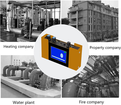 Underground Water Leak Detector, Water Pipe Leakage Monitor, Under Sink Sensor with Headset and Adjustable 4 Gears for Reducing Floor Heating Water Leakage Waste