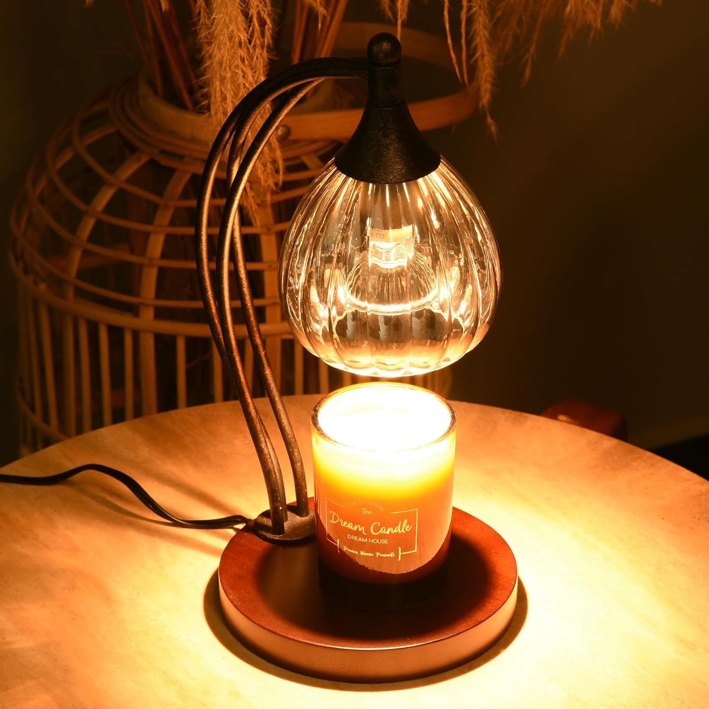 Candle Warmer Lamp with Timer Dimmer - Electric Light Wax Warmer for Jar Candles - Lamp with 2 Bulbs, Unique Birthday Gifts for Women Mom House Warming Gifts New Home Decor