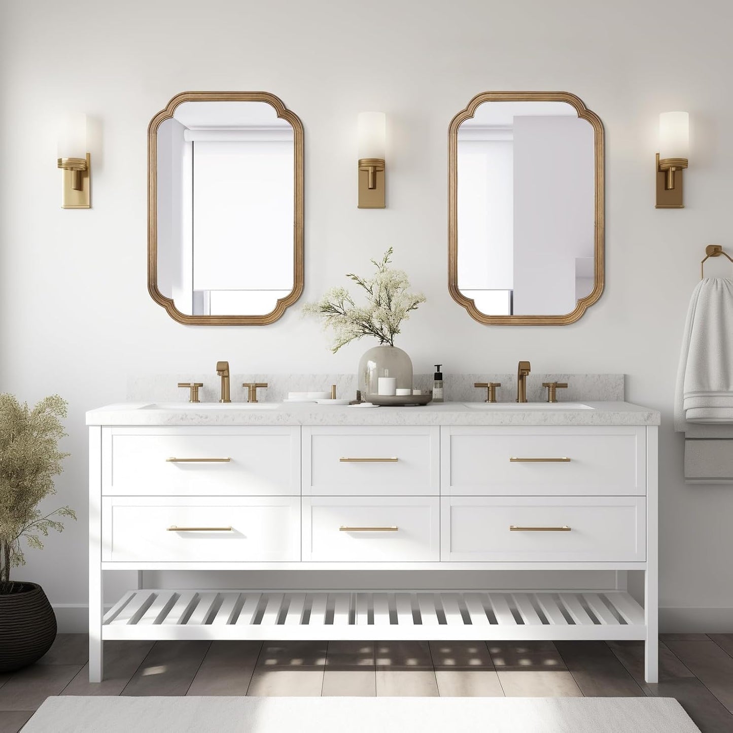 WallBeyond Full Length Mirror Wall Mounted 65"x22", Rustic Wooden Frame Floor Mirror, Large Full Body Mirror for Bedroom, Leaning or Hanging Against Wall, Natural