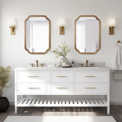 WallBeyond Full Length Mirror Wall Mounted 65"x22", Rustic Wooden Frame Floor Mirror, Large Full Body Mirror for Bedroom, Leaning or Hanging Against Wall, Natural