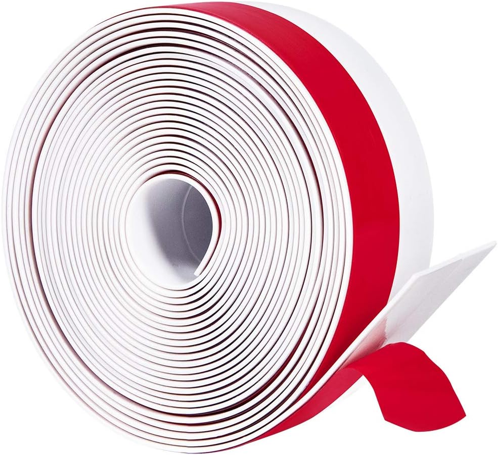 TORRAMI Wide Silicone Weather Stripping 3 inch Width 20 Feet Length, Draft Stopper Seal for Barn and Garage Door Under Bottom,Top, Sides, Grey