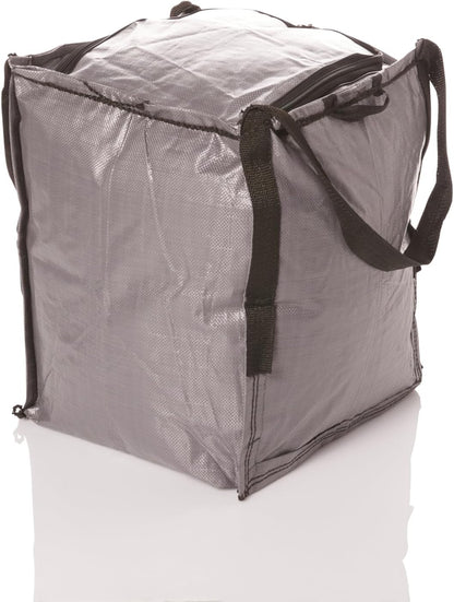 DURASACK XL 48-Gallon Zipper Top Heavy Duty Storage Tote Bags, Black | Rugged Woven Polypropylene Moving Bag, Reusable Self-Standing Design, Holds up to 500 Pounds