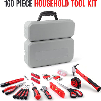 WINNER 160-Piece All-Purpose Household Tool Kit in Delicate Toolbox, Suitable for Both Male and Female, Great for Common Home Repairs, House DIY Project, Garage, Office, Gift for Father's Day