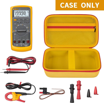 Comecase Hard Carrying Case for Fluke 87-V/ 88V/ 15B+/ 17B+ and More Digital Multimeter, Protective Travel Storage Bag - Black
