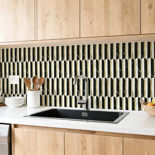 Art3d 12 x 12 Inch Heavy-Duty Peel and Stick Backsplash, Self-adhesive Wall Tiles for Kitchen Bathroom Decor, 10-Pack Dark Green