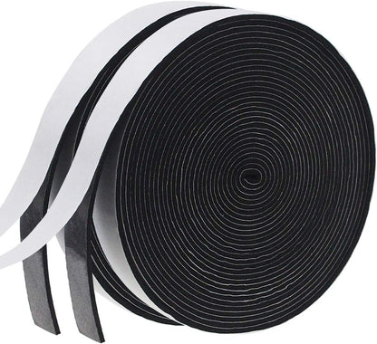 Weather Stripping Door Seal Strip for Doors and Windows, 1In x 1/8In x 33Ft x 2 Roll Foam Insulation Tape Self Adhesive,Sound Proof,Weatherstrip,Pipe Cooling, Air Conditioning Seal Strip - Colors B