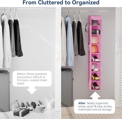 Whitmor Hanging Shoe Shelves - Crosshatch Gray