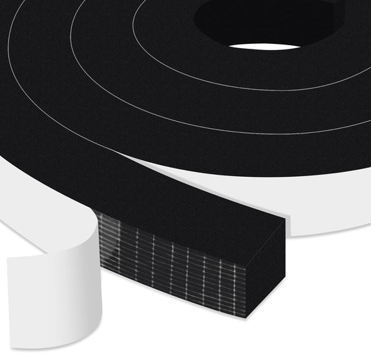 Upgraded Strong Adhesive Foam Weather Stripping Door Seal Insulation Tape for Insulating Door,Window, Air Conditioner Noise-Reduction Self Adhesive Sealing Weatherstrip (1 in x 1/2 in x 10 Ft) - Colors A