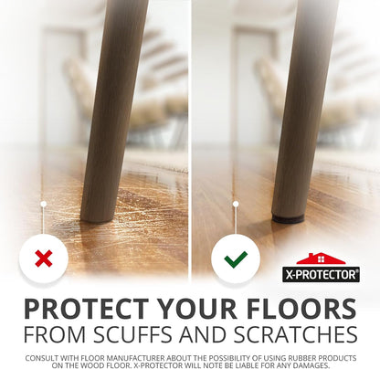 X-PROTECTOR Non Slip Furniture Pads – 12 Premium Furniture Grippers 3"! Best SelfAdhesive Rubber Feet Furniture Feet – Ideal Non Skid Furniture Pad Floor Protectors – Keep Furniture in Place!