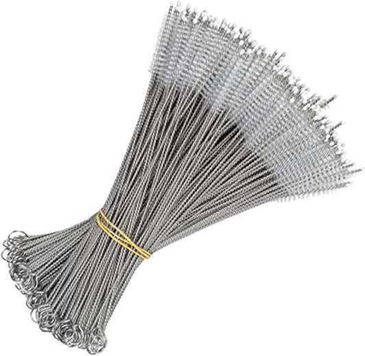 Drinking Straw Brush-50 Pack, 90" x 8 mm Cleaner Brush for Stainless Steel Straws and Cleaning Brush for Smoothie Straws. Reusable Washable Dishwasher Safe