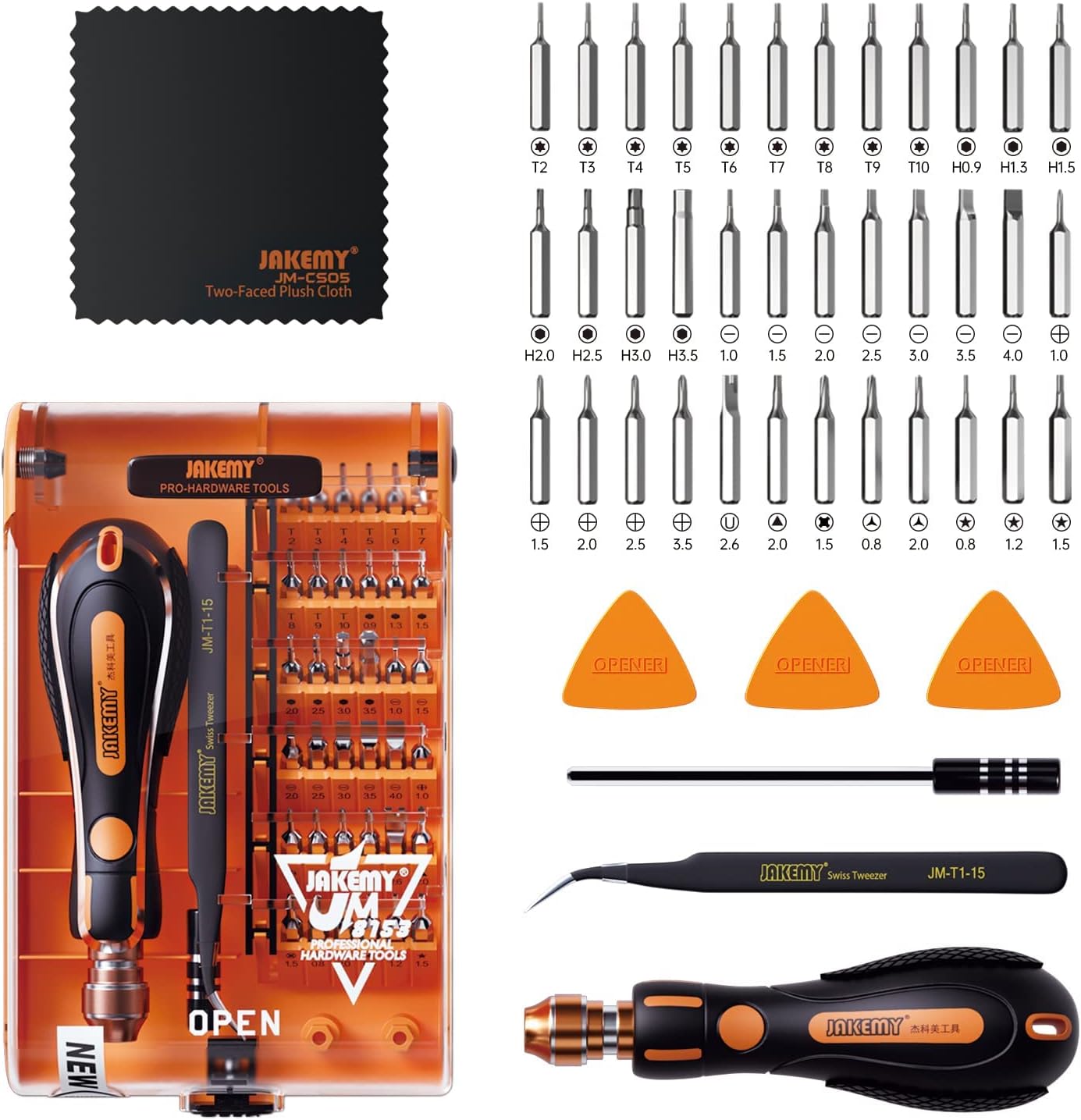 Precision Ratchet Screwdriver Set, JAKEMY 69 in 1 Household Screwdriver Home Repair Tool Kit, Disassemble Magnetic Rotating Ratchet Screwdriver Kit for Furniture/Car/Computer/Electronics Maintenance