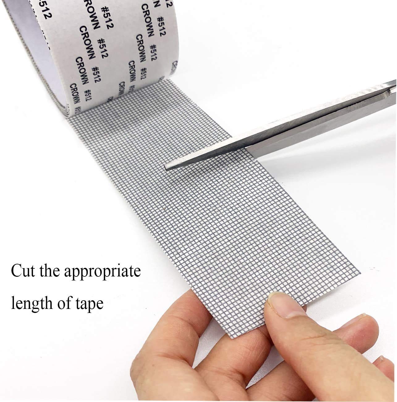 ACEBON Window Screen Repair Tape, 2"x80" - Strong Adhesive Mesh Patch Kit for Window Door Tears & Holes (Grey)