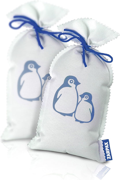 ZARPAX Household Mini Moisture Absorbers | 5.5oz SET OF 2 Reusable Dehumidifier Bags | Closet Humidity Absorber | Absorbs Moisture Damp Bad Odours | Closet Dehumidifier 100% Leakproof