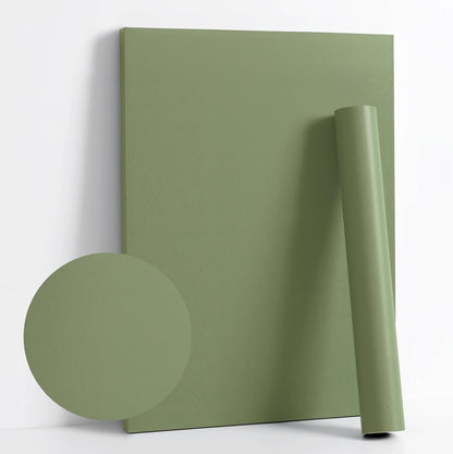 Dimoon 118''x17.7'' Green Peel and Stick Wallpaper Contact Paper Modern Self Adhesive Wall Paper Removable Renter Friendly Textured Solid Color Shelf Cabinet Vinyl Roll (118''x17.7'',Dark Green) - Colors B