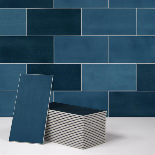 SUNWINGS 100-Sheet Subway Peel and Stick Backsplash Tile, 6" x 3" White Mixed Stone Composite Handmade Looks Self Adhesive Waterproof Wall Tile, Stick on Tiles for Kitchen Bathroom Shower Fireplace