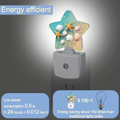 Lavender Butterfly Nightlight,Summer Flowers Star Night Lights Plug into Wall Decorations for Bedroom Bathroom,Dusk to Dawn Sensor Kitchen Hallway Stairs Energy Efficient Desk Lamp