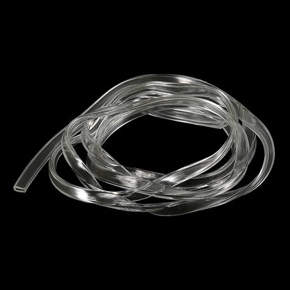 uxcell U Channel Edge Trim, 4.9ft Length Soft Rubber Guard Seal Strip Edge Protector Fit for 1-2mm Edge, (9/32" W x 5/32" H) Clear
