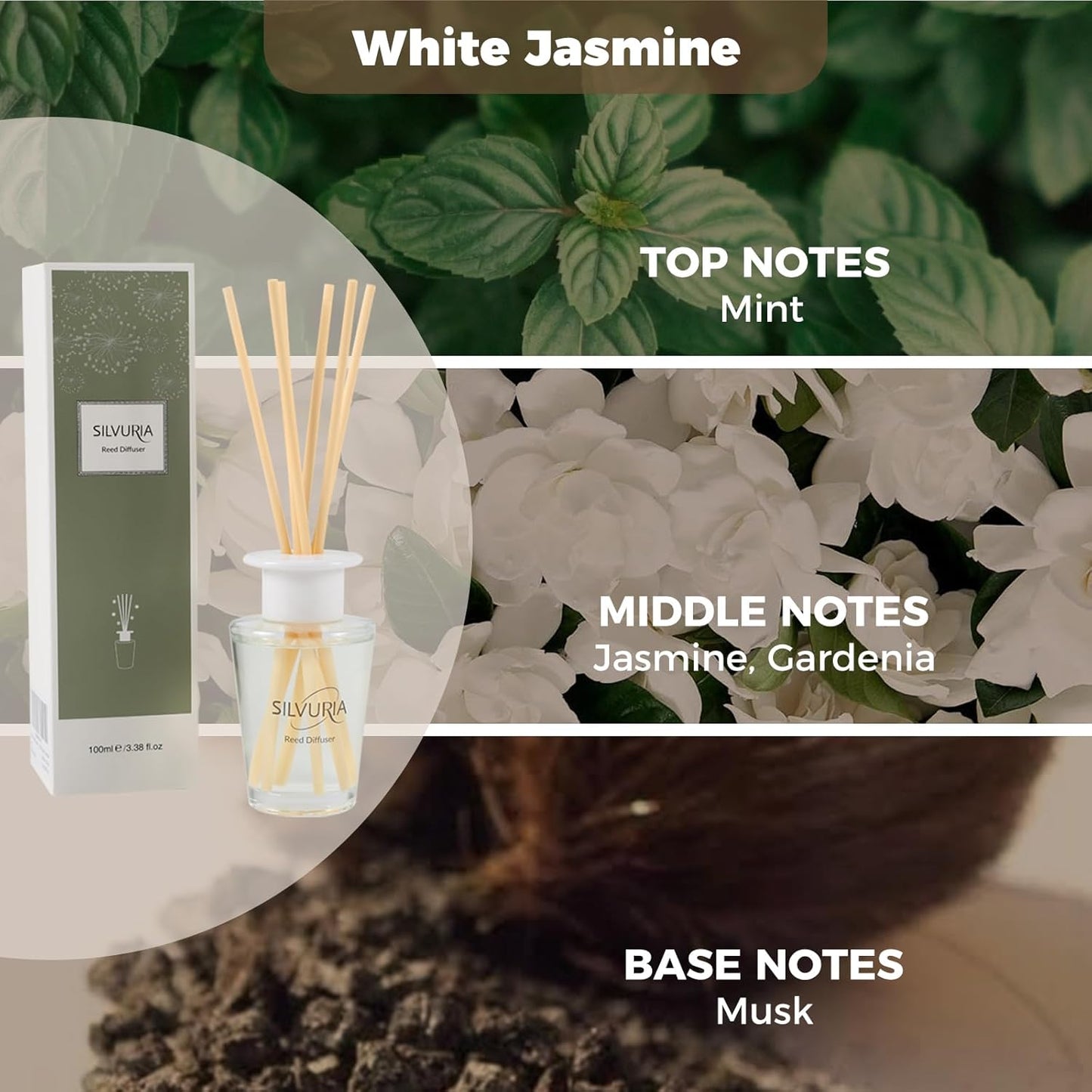 Reed Diffuser Set,100ml Fresh Linen Scented Oil with 6 Reed Sticks for Home,Office & Bathroom,Long-Lasting Fragrance for Families,Professionals & Pet-Friendly Spaces