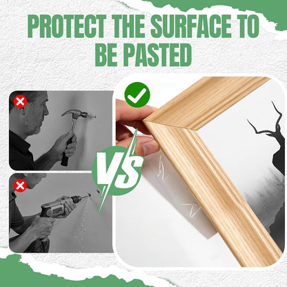 2 Rolls Thickened Heavy Duty Nano Double Sided Mounting Tape, 20FT Total Strong Adhesion Clear Tape, Removable Washable Residue-Free Multipurpose Two aided Tape for Picture, Carpet, Poster