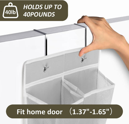 GOMAJI 2PK 12 Large Pockets Over Door Hanging Shoe Organizer