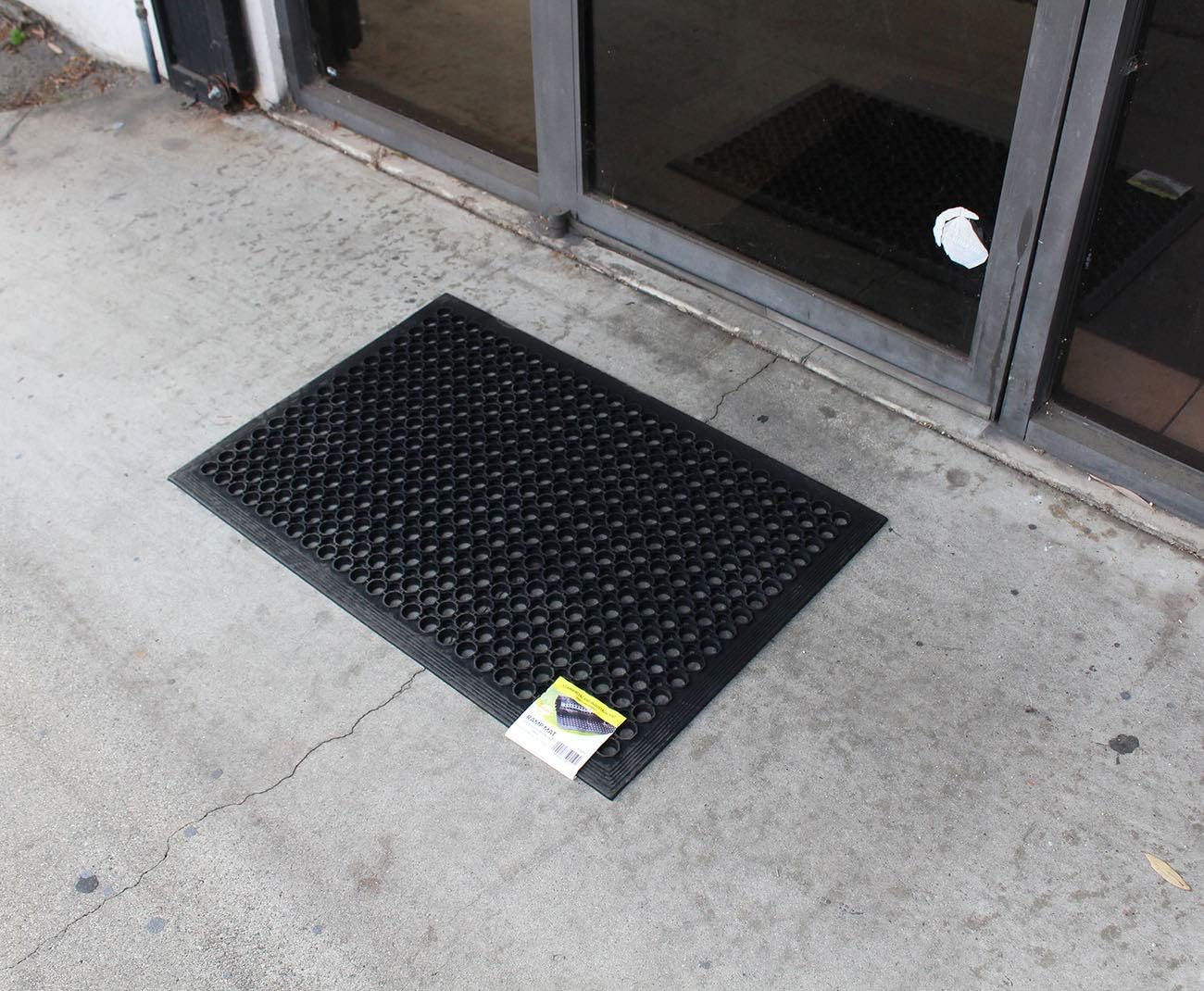 HAWK Heavy Duty Rubber Scraper Mat | Size 18" x 30" (45 x 75 cm) | 9mm Thickness | Anti Slip | Anti Fatigue | Great For Cleaning Boots & Shoes