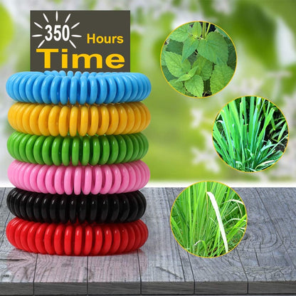 BuggyBands 48 Pack Mosquito Repellent Bracelets for Adults & Kids, Individually Wrapped, DEET Free Natural and Waterproof Bands