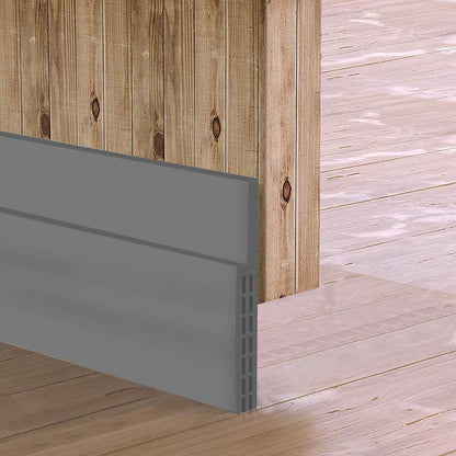 [New Upgrade] Huge Gap Door Draft Stopper,3-2/5"W Widened Door Sweep for Interior and Exterior Doors - Guard Against Drafts, Dust, Noise and Unwanted Animals (3-2/5"W x 39" L, Black)…