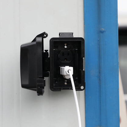 Bates- Weatherproof Electrical Outlet Cover, 1-Gang Outdoor Plug Cover | For Protection Against Rain Dust & Outdoor Use