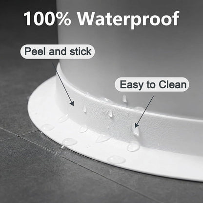 White Caulk Tape – Waterproof Sealant Strip for Bathroom, Shower, Bathtub, Kitchen Sink & Tile Gaps – Flexible, Paintable, Self-Adhesive, Long Lasting