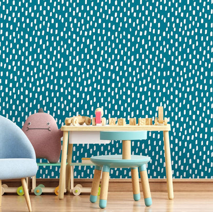 HAOKHOME Peel and Stick Wallpaper Boho Modern Dots Wall Paper Removable for Bathroom Caramel/White Contact Paper 17.3in x 9.8ft